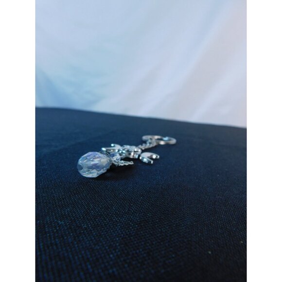 Triple Moon Pentacle Angel Keychain 4.5" - New - Witchcore Ethereal - Picture 5 of 11